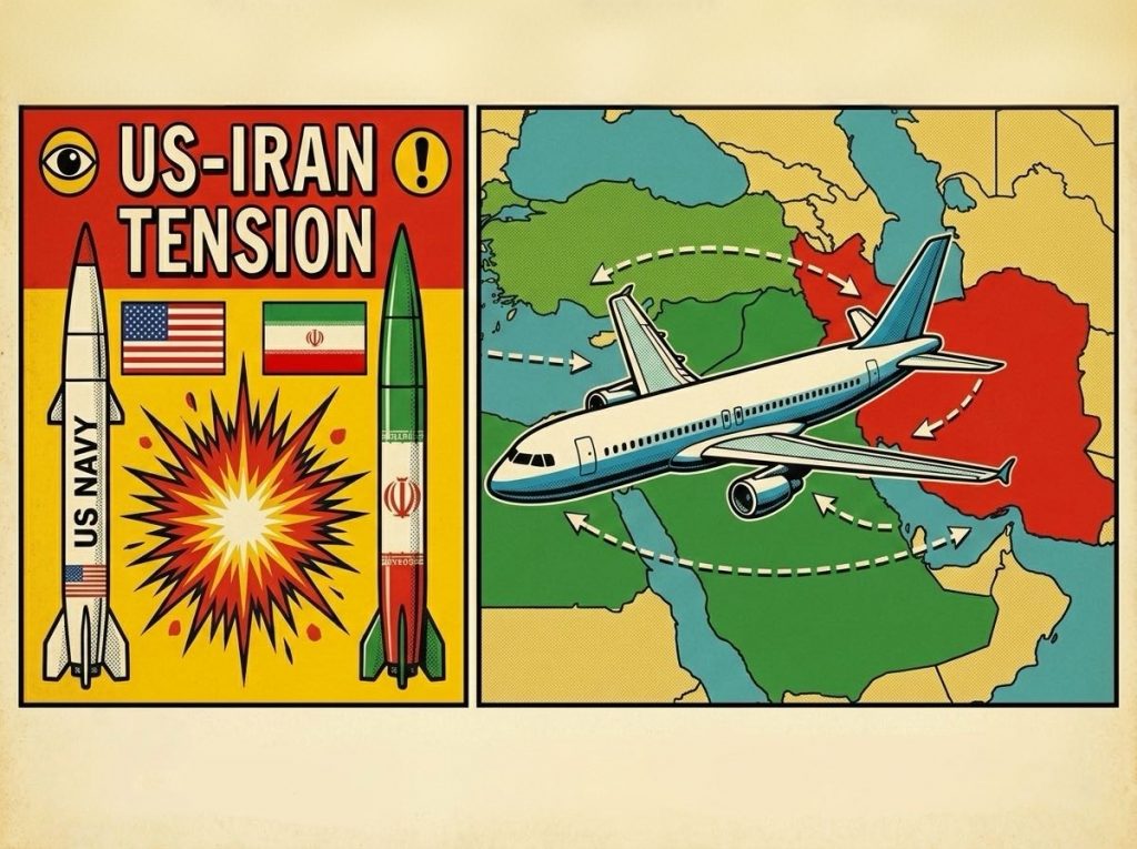 美以伊戰事下的中東航空停擺